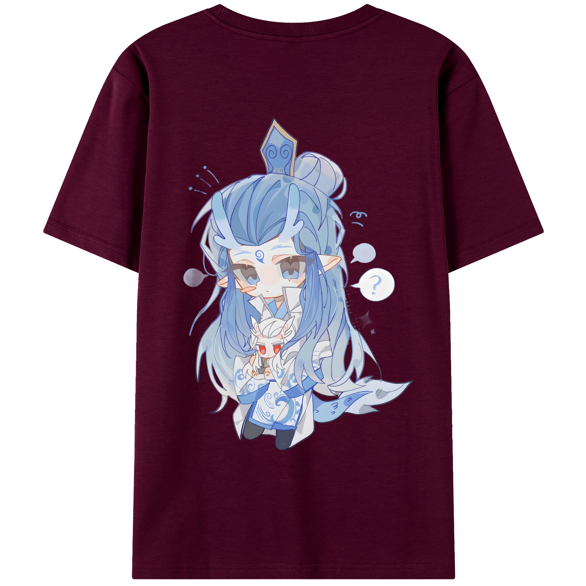 （画像用） Ne Zha 2 ナタ 魔童の大暴れ レディース半袖Tシャツ(バックプリント)